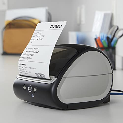 DYMO LabelWriter 5XL Label Printer, Automatic Label Recognition, Prints Extra-Wide Shipping Labels (UPS, FedEx, USPS) from Amazon, eBay, Etsy, Poshmark, and More, Perfect for eCommerce Sellers