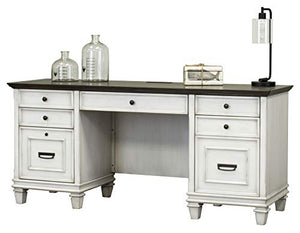 Martin Furniture White Credenza & Writing Table