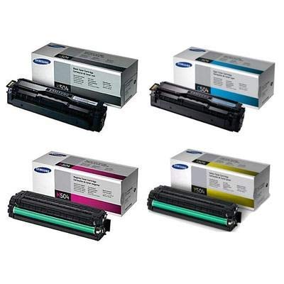 Samsung Part# CLT-K504S. CLT-C504S. CLT-M504S. CLT-Y504S Toner Cartridge Set (OEM)