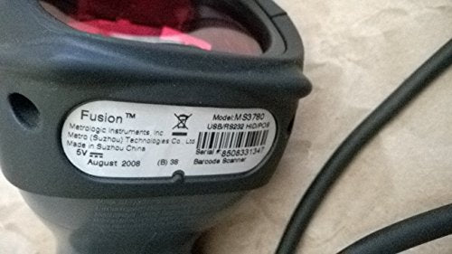MS3780 Fusion Scanner RS232 Dark Gray 110V Power Supply Stand Cable Manuals