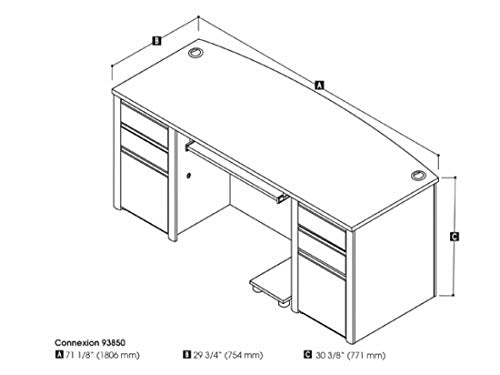 Bestar Executive Desk - Connexion