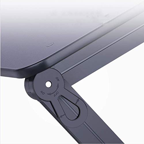 WPHPS Metal Folding Computer Desk, Lazy Laptop Table Lifting Multifunctional Folding Mobile Learning Bed Table