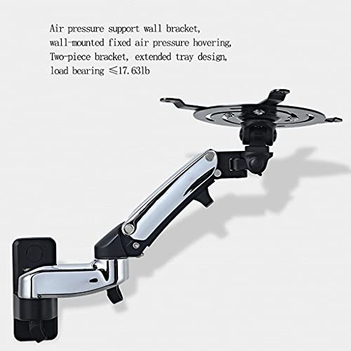 CHICKEN Wall-Mounted Projector Stand with Tray - Retractable 180° Adjustment - 17.63LB Load-Bearing
