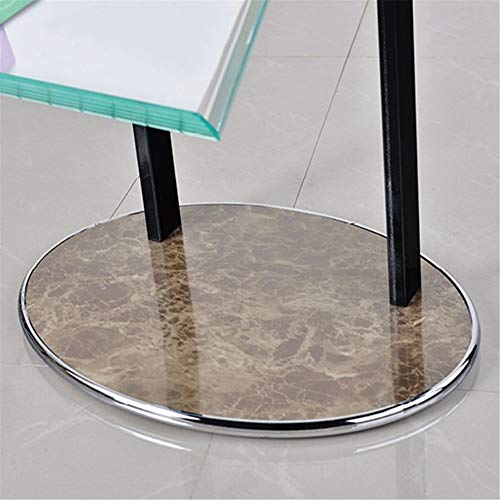 NERDOH Floor-Mounted Booklet Rack 5-Pocket Magazine Display (Photo Color, 151x30x42cm)