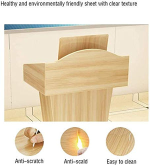 HoNako Solid Wood Lectern Podium Stand - Wood Color, One Size