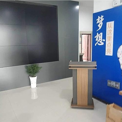 SMuCkS Wooden Lectern Podium for Classroom Teachers, Churches, Hotels - Speech Stand for Education & Training Banquets