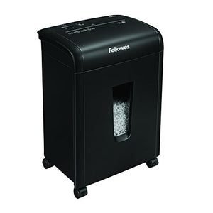 Fellowes 62MC 10-Sheet Micro-Cut Home and Office Paper Shredder with Safety Lock for Added Protection (4685101),Black