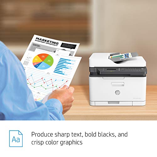 HP Color Laser 179Fnw Wireless All in One Laser Printer with Mobile Printing & Built-in Ethernet (4ZB97A)