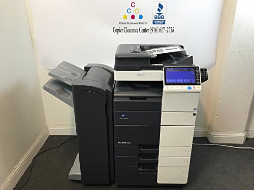 Konica Minolta Bizhub 454e Black & White Copier Printer Scanner Fax Finisher