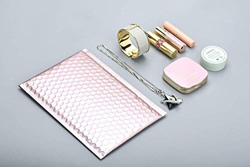 250 Pack Rose Gold Bubble Mailers 6.5 x 9 Metallic Padded Envelopes 6 1/2 x 9 Light Pink Cushion Envelopes. Peal and Seal. Shipping Bags for Mailing, Packing. Packaging in Bulk, Wholesale Price