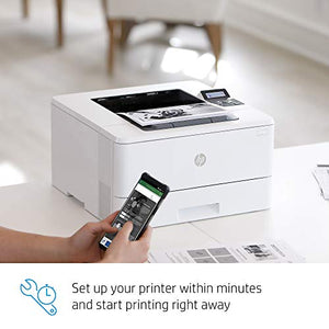 HP LaserJet Pro M404dn Monochrome Laser Printer with Built-In Ethernet & Double-Sided Printing (W1A53A) - Ethernet Only