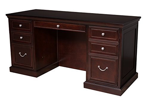 Martin Furniture Fulton 61" Space Saver Double Pedestal Desk - Fully Assembled