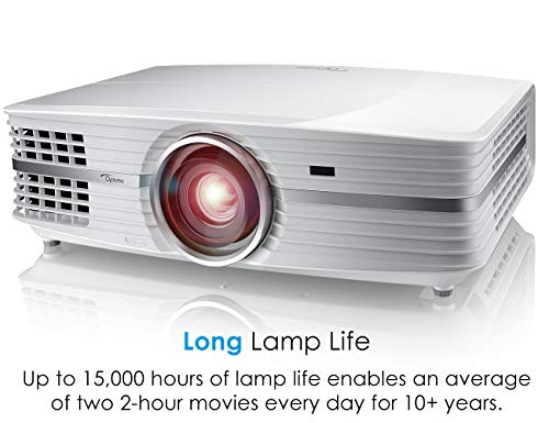 Optoma UHD60 True 4K Ultra High Definition, 3, 000 Lumens, Home Cinema Projector for Entertainment and Movies with HDMI 2.0 and HDR