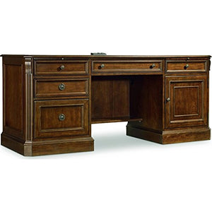Hooker Furniture Brookhaven Computer Credenza in Cherry