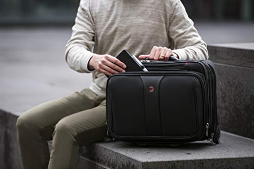 Wenger Patriot Rolling 2 Piece Business Set, Black