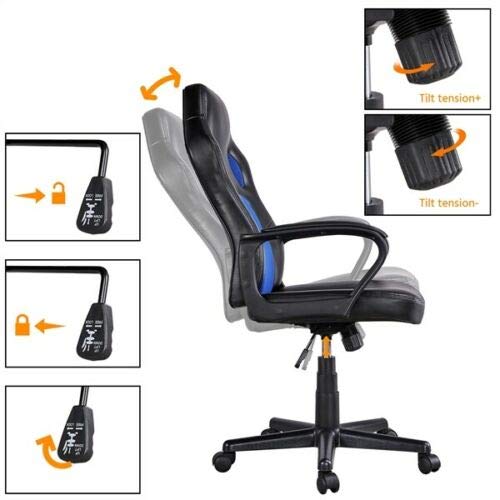 Simple Home Office Chair, Writing Desk and Office Corner Computer Desk Set for Office Bedroom