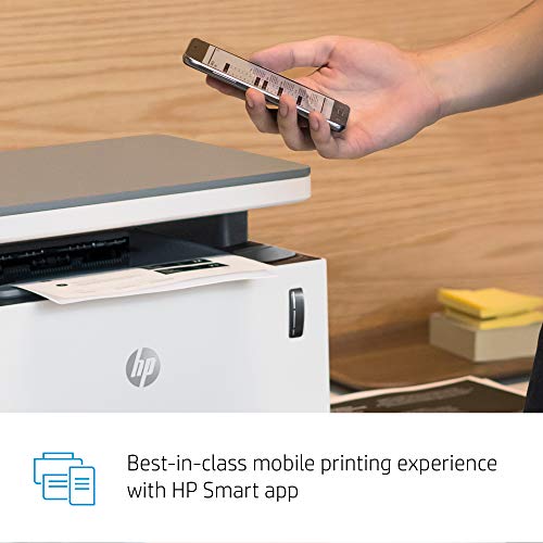 HP Neverstop All-in-One Laser Printer 1202w | Wireless Laser with Cartridge-Free Monochrome-Toner-Tank (5HG92A)
