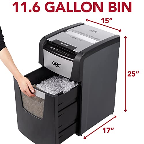 GBC Auto Feed+ Paper Shredder, 150 Sheet Capacity, Micro-Cut, 150M (WSM1757605)