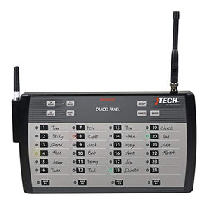 JTech ServerCall Transmitter Paging System with 24 Rugged Pagers