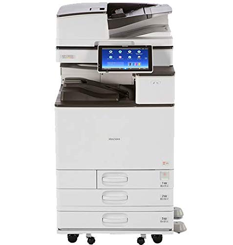 Ricoh Aficio MP C6004 Color Multifunction Copier - 60ppm Copy, Print, Scan, Auto Duplex, 2 Trays and Stand.