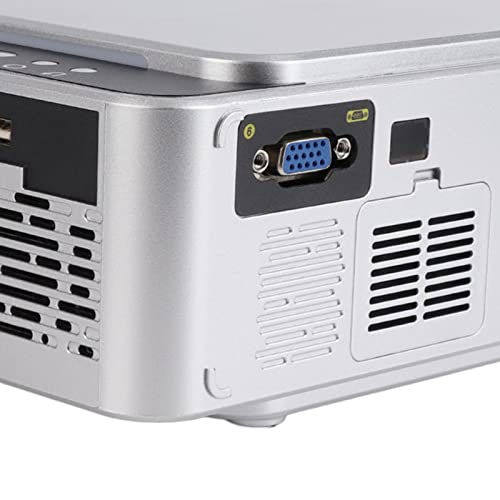 BEYSG Mini Projector, AC 100-240V, Angle Correction, Silver - Hotel Movie Projector
