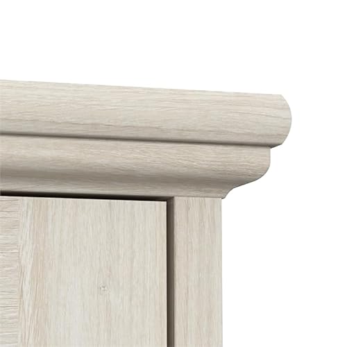 Bowery Hill Engineered Wood Lateral File Cabinet with Shelves in Linen White Oak