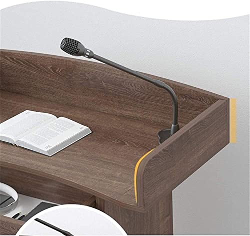 Lectern Podium Desk with Drawer (Natural)
