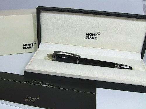 Mont Blanc Starwalker Resin Fountain Pen, Midnight Black, Medium Nib (105655)