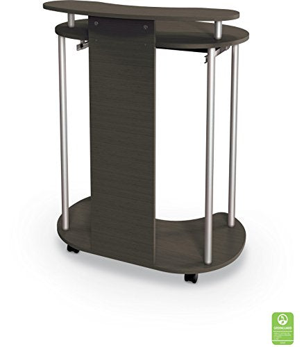 Balt 91105 Up-Rite Standing Mobile Workstation Teak