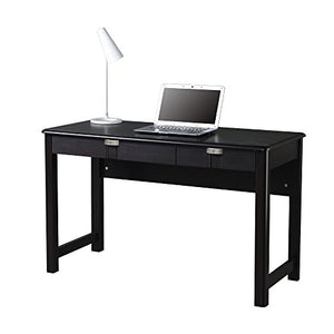 Techni Mobili Modern Writing Desk with Storage, 28.8" x 21" x 47.3", Espresso