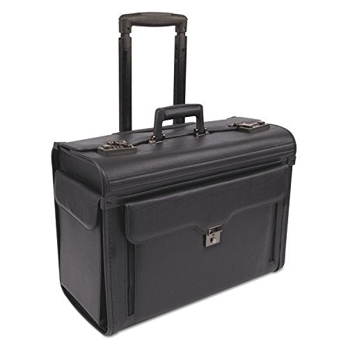 Bond Street 456110BLK Bond Street Collection Catalog Case on Wheels, Koskin, 19 x 9 x 15-1/2, Black