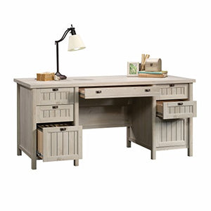 Office Desk with Drawers Storage Organize Wood Workstation Laptop Computer Table PC Study Writing Reading Home Furniture Executive Desk