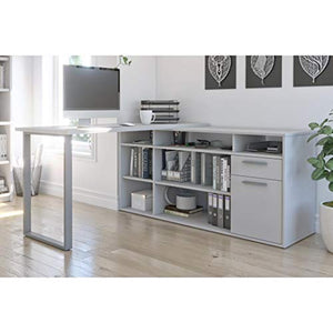 Bestar, Solay Collection, Modern L-Shaped Executive Office Desk