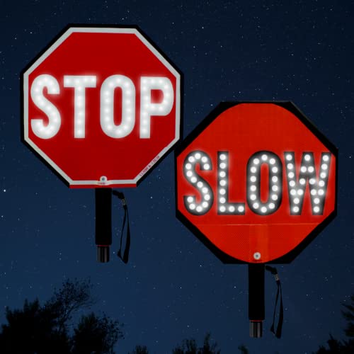 Stop-Lite 24" LED STOP-SLOW Paddle