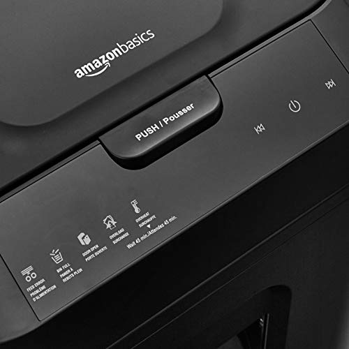 Amazon Basics Autofeed Micro Cut Paper Shredder, Black