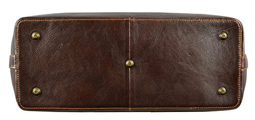 Leather Doctor Bag with Key Lock - Full grain Medical Handbag Doctors Briefcase Dyed by Vegetable Tanning Para Satchel Vintage Unisex - Time Resistance