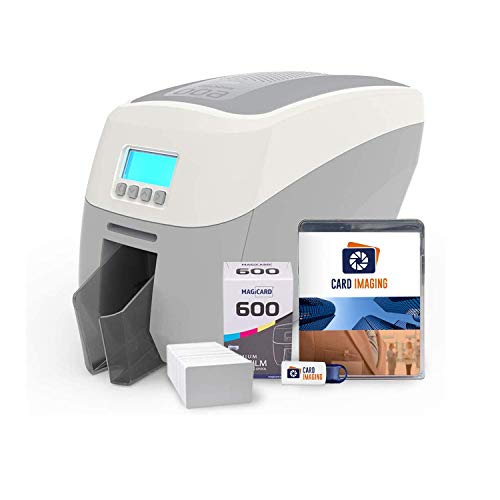 Magicard 600 Dual Sided ID Card Printer & Supplies Bundle (3652-5021)