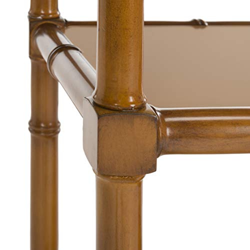 Safavieh ETG3500D Home Collection Ebo Modern Coastal 4 Tier Etagere, Brown