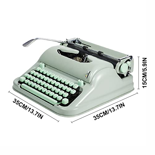 Amdsoc Rare Typewriter - Antique Mechanical Literature Art - Green