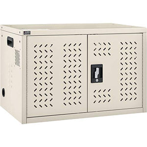 16-Device Charging Cabinet, Putty, Unassembled
