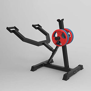 YCDJCS T-bar Row Press Core Training Rack Olympic Barbell Ground Landmine Bracket Barbell Piece Hanging Storage Rack Mobile Push Rack Deadlift Strength Training Equipment