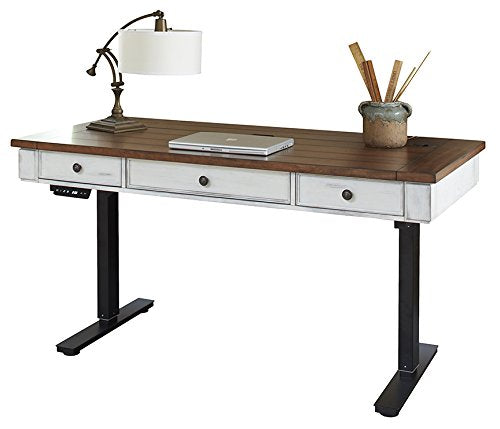 Martin Furniture IMDU384T-Kit Durham Sit/Stand Desk, White