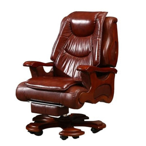 UKII Big and Tall Ergonomic Leather Executive Office Chair with Footrest