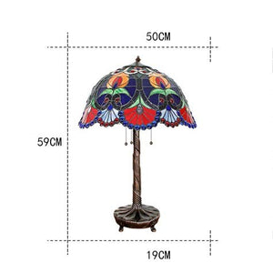 LIUCHUNYANSH Tiffany Lamp Stained Glass Shade Desk Reading Light