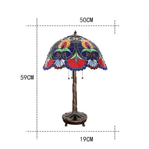 LIUCHUNYANSH Tiffany Lamp Stained Glass Shade Desk Reading Light