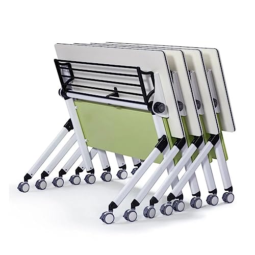 TeMkin Portable Lightweight Rolling Conference Training Table with Wheels