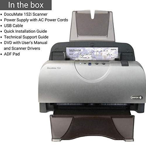 Xerox DocuMate 152i Duplex Scanner with Document Feeder for PC and Mac