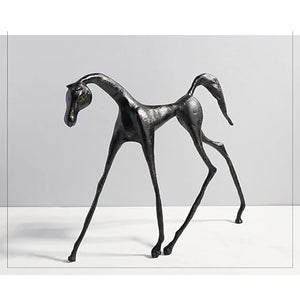 BinOxy Retro Chinese Abstract Horse Desktop Decoration