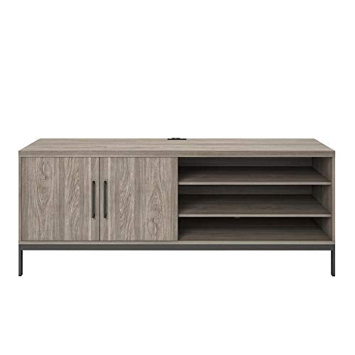 Ameriwood Home Parkside File Cabinet Credenza in Light Brown Oak
