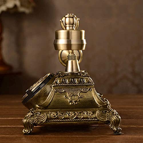 GagalU Retro Antique Telephone with Caller ID, Classical Nostalgic Design, Mechanical Double Ringtone - 25×20×17 cm B